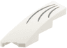Wedge 4 x 1 Left with 3 Dark Bluish Gray Curved Lines Pattern