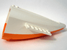 Aircraft Fuselage Aft Section Curved with Fixed Orange Base and White Hard Rubber Tip