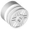 Wheel 18mm D. x 14mm with Axle Hole, Fake Bolts and Shallow Spokes
