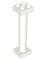 Duplo Support Column 2 x 2 x 6 Round with Open Latticed Back
