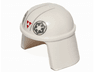 Minifigure, Headgear Helmet SW Imperial Pilot with Dark Bluish Gray Imperial Logos, Red Triangles and Light Bluish Gray Lines Pattern