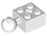 Technic, Brick Modified 2 x 2 with Ball Joint and Axle Hole with 6 Holes in Ball