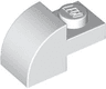 Slope, Curved 2 x 1 with Recessed Stud