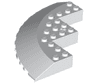 Brick, Round Corner 10 x 10 with Slope 33 Edge, Axle Hole, Facet Cutout