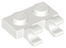 Plate, Modified 1 x 2 with 2 Open O Clips (Horizontal Grip)