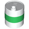 Duplo Container Oil Drum 2 x 2 x 2 with Green Band Pattern