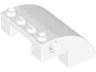 Slope, Curved 4 x 4 x 2 with 4 Studs and Pin Holes