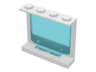 Panel 1 x 4 x 3 with Fixed Trans-Light Blue Glass