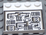 Tile, Modified 4 x 4 with Studs on Edge with Pipes Pattern