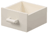 Container, Cupboard 4 x 4 x 4 Drawer, Open Handle