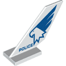 Tail Shuttle with 'POLICE' and Eagle Head with Wing Pattern on Both Sides