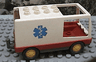 Duplo Van Type 1 with Red Base and EMT Star of Life Pattern (Ambulance)