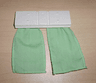 Duplo, Furniture Curtain Plate 2 x 6 with Medium Green Cloth Curtains