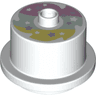 Duplo Cake with Rainbow Frosting and Stars on Top Pattern
