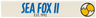Tile 1 x 6 with Blue 'SEA FOX II', Black 'EST. 1992' and Bright Light Orange Fox Tails with Zigzag Lines Pattern