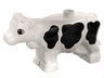 Duplo Cow Adult, Segmented Legs with Eyes and Black Spots Pattern