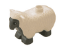 Duplo Sheep with Standing Ears, Dark Bluish Gray Face, Chest, Stomach and Feet