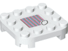 Plate, Modified 4 x 4 with Rounded Corners and 4 Feet with Super Mario Scanner Code Cloud Pattern (Sticker) - Set 71360
