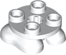 Legs with Plate Round 2 x 2 and Axle Hole - 2 Feet