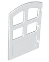 Duplo Door / Window Pane 1 x 4 x 4 with 4 Same Size Panes and Curved Top