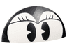 Brick, Round 5 x 10 x 1 2/3 Dome Half with Black Eyes and Eyelashes Pattern (Minnie Mouse)
