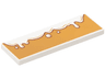 Tile 2 x 6 with Dripping Icing on Medium Nougat Background Pattern