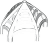 Spider Web Conical with Bar Ends and Bar Holders - Flexible Rubber