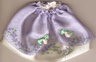 Belville, Clothes Skirt Long, Rose Pattern Border and Sheer Purple Layer with 2 Pink Rosettes
