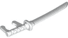 Minifigure, Weapon Sword, Katana with Neck Bracket