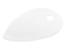 Cloth Play Cube Accent Dog Ear with 1 Hole, Tapered End - Traditional Starch Fabric