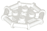 Plate, Modified 2 x 2 with Bar Frame Octagonal, Reinforced, Completely Round Studs