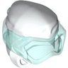 Minifigure, Headgear Ninjago Wrap Type 8 with Molded Trans-Light Blue Scuba Diver Mask Pattern