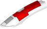 Wedge 10 x 2 x 2 Left with SW The Crimson Firehawk Red and Light Bluish Gray Hull Plates with Black Outlines Pattern