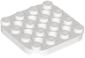 Plate, Round 4 x 4 with Rounded Corners and 9 Holes