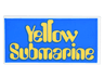 Tile 2 x 4 with 'Yellow Submarine' on Blue Background Pattern