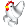 Duplo Chicken, Hen, Eyes Squared