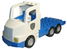 Duplo Truck Large Cab with Blue 4 x 8 Flatbed Plate and Police Badge Pattern