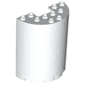 Cylinder Half 3 x 6 x 6 with 1 x 2 Cutout