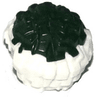 Minifigure, Utensil Cheerleader Pom Pom with Dark Green Top Pattern
