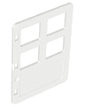 Duplo Door / Window Pane 1 x 4 x 4 with Four Panes Same Size