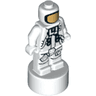 Minifigure, Utensil Statuette / Trophy with NASA Astronaut with Curved Lines Below Knees Pattern