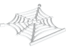Spider Web Flat with Hollow Stud, Bar Ends, and Bar