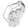 Hero Factory Chest Badge with 'H' and Flat Bottom