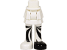 Mini Doll Hips and Skirt Layered, Black Curved Stripes on Legs and Black Shoe Left Pattern - Thick Hinge