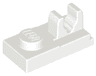 Plate, Modified 1 x 2 with Clip with Center Cut on Top