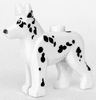 Dog, Alsatian / German Shepherd with Black Eyes, Nose and Spots Pattern