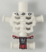 Torso Skeleton, Angular Rib Cage with Repaired Holes and Cracks and Red Loincloth Pattern
