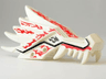 Dragon Head (Ninjago) Jaw Upper with Red and Dark Red Fire Spirit Pattern