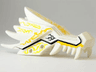 Dragon Head (Ninjago) Jaw Upper with Yellow Lightning Spirit Pattern