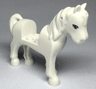 Horse, Friends Style with 2 x 2 Cutout with Dark Azure Eyes and 2 Black Eyelashes Pattern